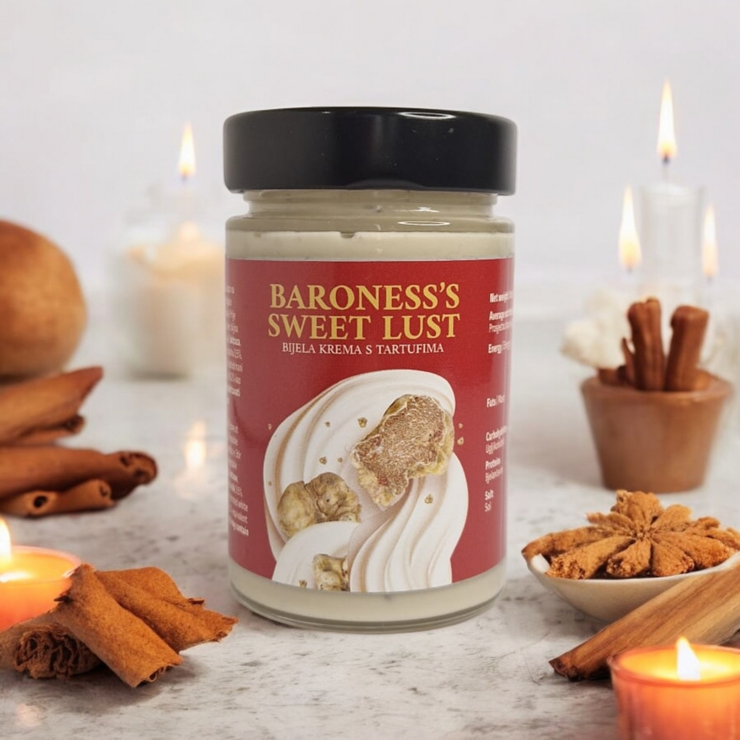 Baroness's Sweet Lust - Luxurious Truffle Cream for Desserts